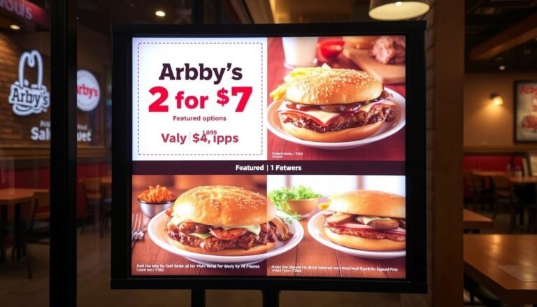 arby's 2 for $7 menu